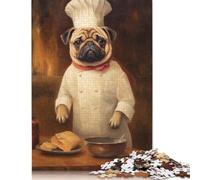 Puppy Chef 1000 Piece Jigsaw Puzzle | Jigsaw Puzzle | Sustainable Puzzle for Adults | Premium 100% Wooden Puzzle | Fun Games 1000pcs (75x50cm)