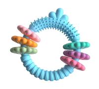 Puppy Chew Rings | Rubber Dog Ring Chew Toy - Rubber Teething Rings For Dogs Throwing, Catching, Supports Healthy Chewing Behavior,