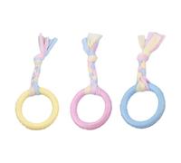 Puppy Chew Toy Interactive Puppy Teether | 3pcs Rope Ball, Dog Teeth Cleaning Chew, Teething Toy, Boredom Relief, Stress Relief Chews, Rope Ball for Indoor Outdoor