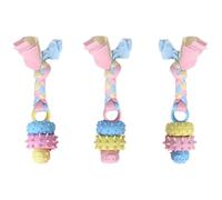 Puppy Chew Toy Reusable Interactive Teeth Cleaning Rope Ball Training | 3pcs Reusable Interactive Teeth Cleaning Rope Ball Training Dog Chew Toy for 2 To 8 Months Dogs Indoor Or Outdoor Puppies