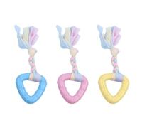 Puppy Chew Toy Reusable Interactive Teeth Cleaning Rope Ball Training | 3pcs Reusable Interactive Teething Teeth Cleaning Training for 2-8 Months Old Dogs Indoor Outdoor Puppies