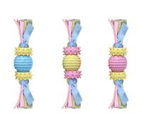 Puppy Chew Toy Reusable Interactive Teeth Cleaning Rope Ball Training | Puppy Teething Sticks Reusable Interactive Teeth Cleaning Rope Ball Training Dog Chew Toy for 2 To 8 Months Dogs Indoor Or O