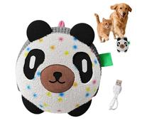 Puppy Chew Toys: Interactive Panda Plush, Sound Motion Game | USB Rechargeable Animal Entertainment Tool, Safe Pa Soft Cotton Mental Stimulation