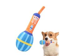 Puppy Chew Toys - Microphone Shape Design, Soft Plush Material, Gentle Teething Aid, Squeaky Sound Toy | Interactive Stuffed Dog Toy For Teeth Cleaning Playing And Biting For Small Pets Relaxing Fun