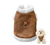 Puppy Coat - Thickened Plush Dog Vest for Small Dogs & Cats, Warm Winter Sweater Puppies, Soft Pull-On Pet Jacket for, Bichon Frise & Other Small Breeds (XS-L)