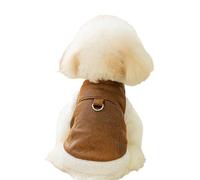 Puppy Coat - Thickened Plush Dog Vest for Small Dogs & Cats, Warm Winter Sweater Puppies, Soft Pull-On Pet Jacket for, Bichon Frise & Other Small Breeds (XS-L)