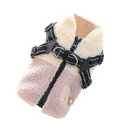 Puppy Coat - XL 8 Kg | Polyester Dog Vest - Fleece Lined Windproof Jacket With Harness For Small Medium Dogs Autumn Winter Outdoor Walk Hiking Sports Pet Apparel
