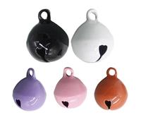 Puppy Collar Bell Decor - 5X Colored Pet Cat Dog Collar Bell,Crisp Sound Decoration, Animals Pendant Charm for Small Medium Large Breeds Outdoor Everyday Wear