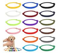 Puppy Collar, Whelping Identification Collars for Newborn Litters, Adjustable Puppy Collars for Feeding Tracking and Growth Monitoring, Set of 16 Puppy ID Collars with Multiple Colour Options