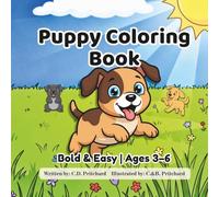 Puppy Coloring Book: Bold & Easy | Ages 3-6