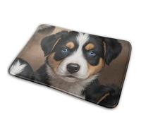 Puppy Dog Bathroom Rug Washable Bath Rug Soft Bathmat For Entryway Front Back Door Shoes Scraper 40X60Cm