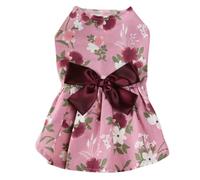 Puppy Dog Dress Summer Pet Tutu for Small Medium Dogs Puppy Clothes Girl Dog Skirt Outfits Apparel Greyhound Dog Coat (Red, A)