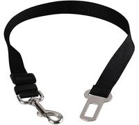 Puppy Dog Lead Restraint Harness Black Car Seat Belt, Clip Adjustable for Comfortable Fit for Safe Travel. (Black)