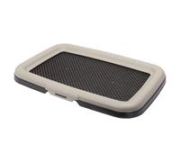 Puppy Dog Litter Training Tray. Pet Pee Pad Holder. Portable. Indoor Dog Toilet Training Pad Tray. (Beige)