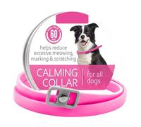 Puppy Dog Pet Collars Cats Anxiety Relief Soothing Collar(B-Pink,Small)