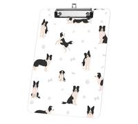 Puppy Dogs Clip Boards, Acrylic Decorative Legal Size Clip Board 9"× 12. 5" with Low Profile Metal, A4 Clipboards for School Offoce Lady Men Women Nurses