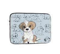 Puppy Doodles Print Laptop Sleeve 10 inch, Ultra-Thin Computer Bag Notebook Computer Tablet Laptop Bag for Office Daily Commute