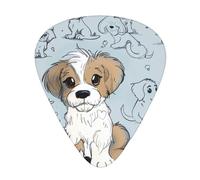 Puppy Doodles Printed Custom 12 Pieces Guitar Pick In A Box,The Pick Makes Sound Clear, Ukulele, Electric Bass (0.46 0.71 0.96mm)