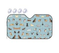 Puppy Doodles Printing Upgrade Car Windshield Sun Shade Protect Car From Sun Rays Heat Damage,Vehicle Accessories