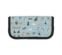 Puppy Doodles Small Pencil Bag Simple Pencil Pouch Aesthetic Pencil Case Pencil Storage Bag Pen Holder Office