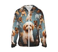 Puppy Doodles Sunscreen Hoodie - The Best Companion For Lightweight Uv Protection In Outdoor Exploration