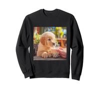Puppy Drinking Bubble Tea Milk Tea Dog Lover Sweatshirt