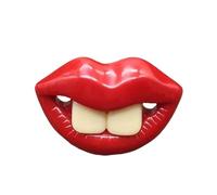 Puppy Dummy for Small Dogs, Funny Dog Dummy, Funny Dog Dummy, Silicone Back Teeth Dummy, Funny Back Teeth Rabbit Teeth Red Lip Dog Dummy, Puppy Teeth Health