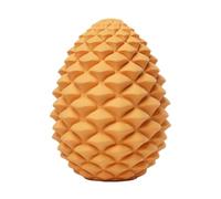 Puppy Feeder Chew Toy - Durable Rubber Goal Dispenser, Yellow Pine Cone Ball | Funny Bite Resistant Training Toy for Playing, Toy