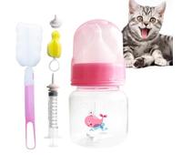 Puppy Feeding Bottle, Kitten Milk Feeder, Silicone Nipple, Pet Nursing Bottle, Feed Kit for Puppies, Kittens, Milk Dispenser, Ideal for Animal Care, 3.74x1.77 inches