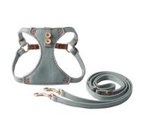 Puppy Harness Leash Set, Breathable Pet Vest Harnesses with 1.25M Leash & 360° Rotating Buckle for Small Medium Dogs Cats