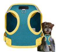 Puppy Harness, Pet Vest, Adjustable Reflective Harness with Tracker Slot - Soft and Breathable Harness for Small Dogs for Walking, Running and Training