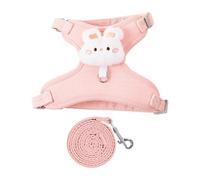 Puppy Harness Plush Charm Breathable Lightweight Anti-pull Vest | Cat and dog walking harness for puppies and kittens, camping, outdoor, hiking,