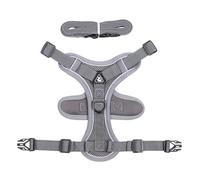 Puppy Harness Reflective Dog Harness Small Dogs XL Cat Harness with Lead Set Adjustable Chest Harness for Cats Puppies Soft Padded Step-In Harness Grey