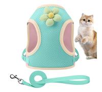 Puppy Harness | Reflective Harness for Kitten, Breathable Puppy Cartoon Pet Straps for Outdoor Walking, Travel, Beach, Night Park, Daily Use