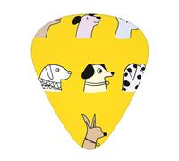 Puppy Head Acoustic GuitarGuitar Picks 12 Pcs, Electric Guitar Essential Thick And Thin Guitar Plectrums Students 0.46 0.96 0.71 Mm