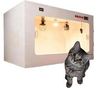 Puppy Incubator, Kitten Incubator, Pet Incubator Box Large Pet Brooder Nursery with Heating, Brooders And Incubators Perfect for Puppies Kittens All Critters 60 * 50 * 50cm-Black