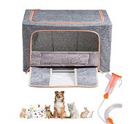 Puppy Incubator, Pet Atomization Oxygen Box, Incubator for Kitten and Puppies, Pet Nncubator with Nebulization Kit and Pet Blanket