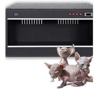 Puppy Incubator with Heating, Large Pet Brooder Nursery, Intelligent Cat Incubator for Puppies, Pet Incubator Box(80 * 50 * 50cm/Black)