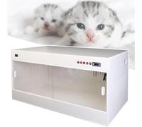 Puppy Incubator with Heating, Large PET Brooder Nursery, Intelligent Cat Incubator for Puppies, Pet Incubator Box for Dog, Specially Designed for Pets White-60 * 50 * 50cm