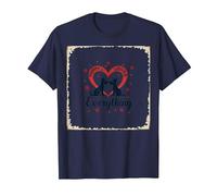 Puppy is Loves Everything - Adorable Dog Lovers T-Shirt, Men, Navy, 4XL