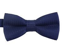 Puppy & Kitten Collar Bow Tie, Small Cat & Dogs Neck Bowtie Adjustable for Wedding Birthday D-D-T-1 (Navy Blue with Navy Blue Polka Dots)