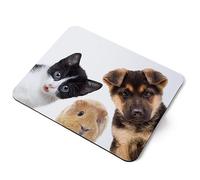 Puppy Kitten Guinea Pig Pets Animals Flexible Rectangle 5mm Rubber Mouse Mat Pad Office Home Novelty Printed Desk Accessory #51817