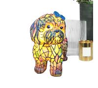 Puppy Lamp - Cute Resin Dog Night Light,Soft Lighting Decor for Dorm Nursery Bedroom Kids' Room Teenager's Room Daycare Classroom School