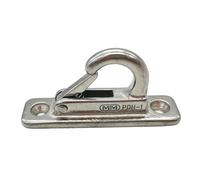 Puppy Lead Hook - Closed Loop leashs Attachment, Rust Resistant Metal anchors Plate, Stationary Safety Tie Down Hardware, High Strength Steel Fixed Bracket | Entryway Hanger for Groomers & Owners