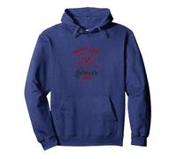 Puppy Love is Forever Love - Adorable Dog Pullover Hoodie, Adult Unisex, Navy, L