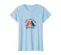 Puppy Love is My Happy Place Dog Lovers Heartwarming T-Shirt, Women, Baby Blue, XS