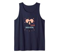 Puppy Love is The Best Love - Adorable Dog Lover Tank Top, Men, Navy, XXL