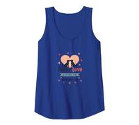 Puppy Love is The Best Love - Adorable Dog Lover Tank Top, Women, Royal Blue, XL