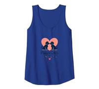 Puppy Love is The Purest Love - Adorable Dog Couple Art Tank Top, Women, Royal Blue, L