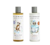 Puppy Love Shampoo 250ml and Conditioner for Sensitive Skin 250ml Set - Extra Gentle and Soothing - Perfect for Puppy's First Bath - Lavendar and Patchouli - Natural, Sulphate and Paraben-Free